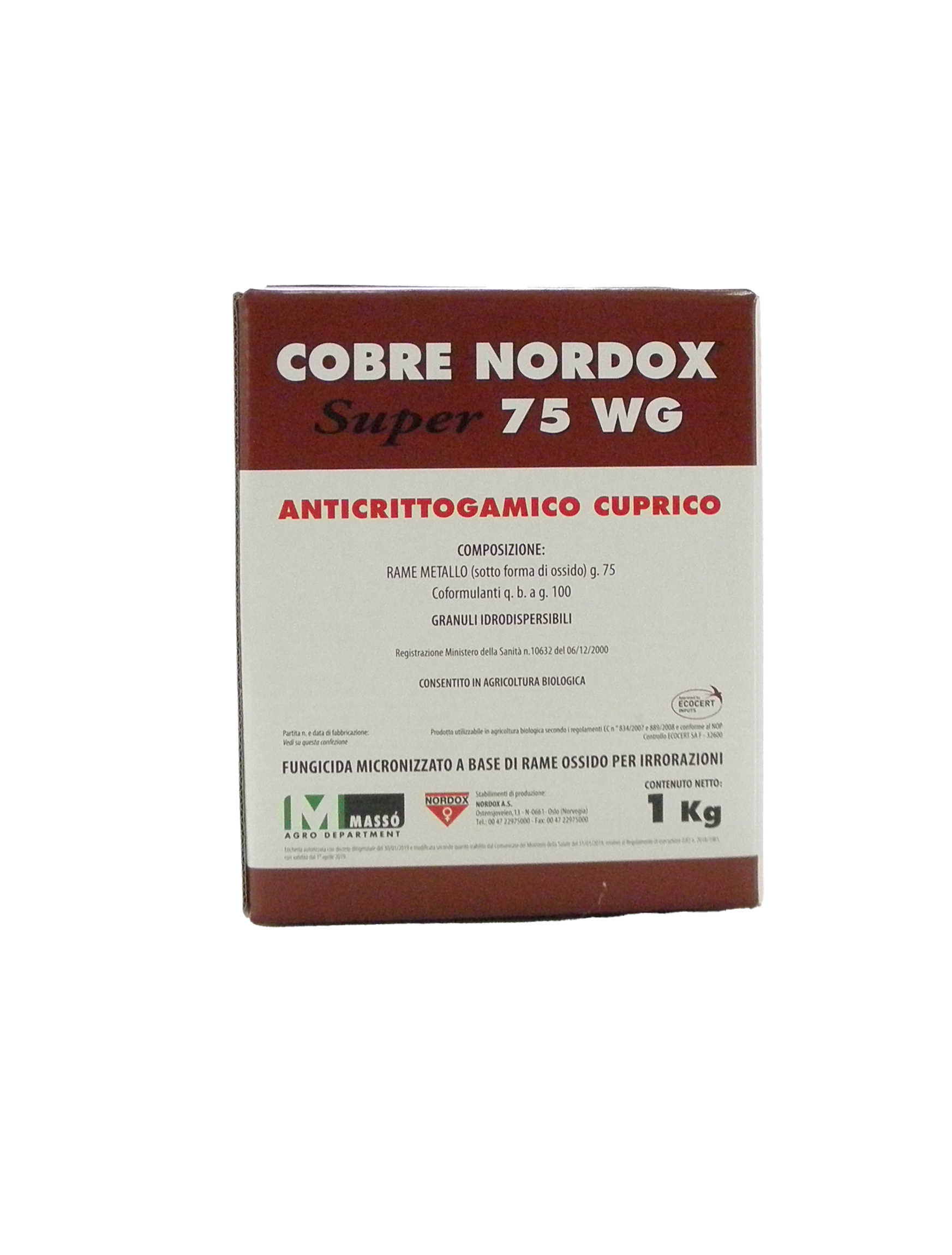 COBRE NORDOX SUPER 75 WG da Kg. 1